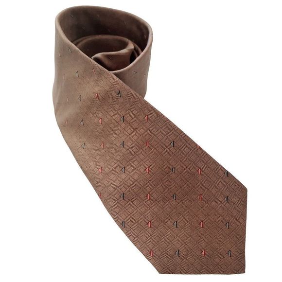 Christian Dior Neck Tie Brown Mens - Picture 1 of 6
